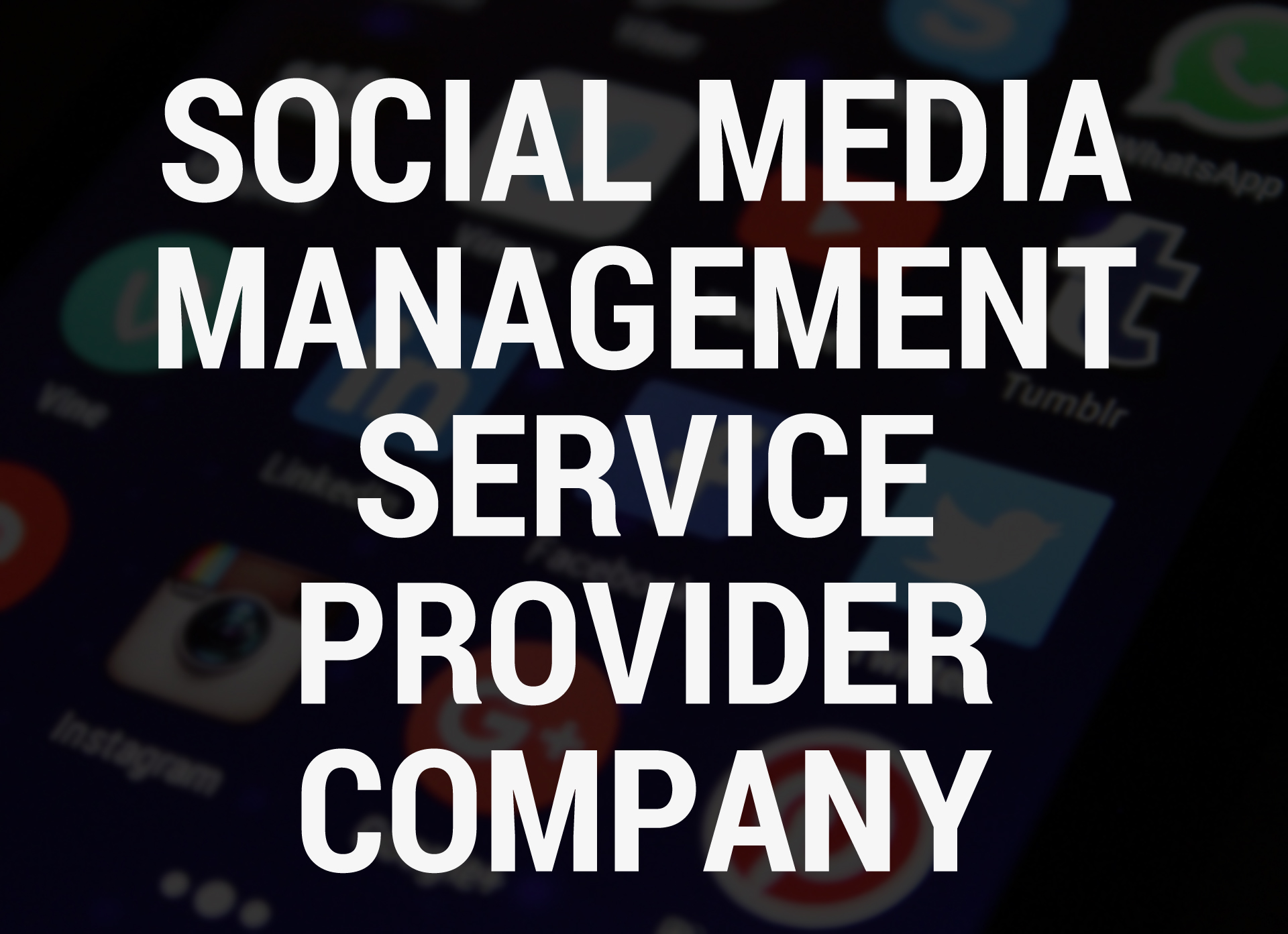Social Media Management Service